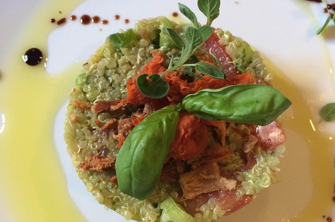 Semi private Pasta Class Vegetarian Organic - Eating with local wine or your drink of choice (and the 18+ point)