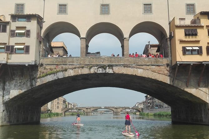 SUP at Ponte Vecchio with a Floating Drink - Florence Paddleboarding - Why SUP on the Arno beats a standard Florence walking route