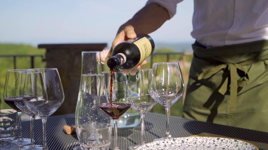 Taste Chianti, Montalcino & Montepulciano – Minivan Day Tour - Montalcino lunch and cellars: Rosso, Brunello, and Supertuscan at a historic estate