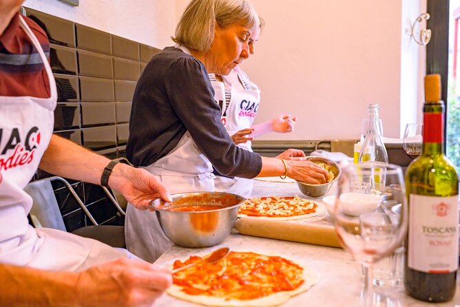 The Italian Way: Pizza and Gelato Class with Unlimited Wine - Toppings, Sauce, and Baking: Making Your Pizza Taste Like Italy