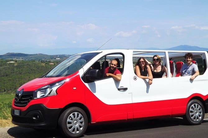Villages of Chianti with lunch and tasting in Open Top Van - The Van Ride: Clean, Safe, and Way Easier Than Scooters