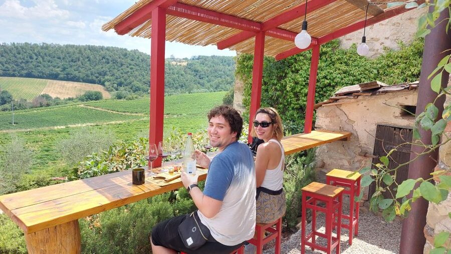 Wine Tour in Open Top Van - The open-top van is the whole point
